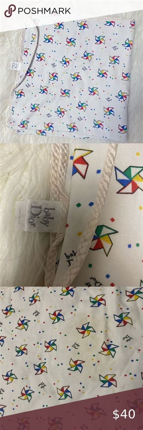 dior baby blanket|baby dior blanket vintage.